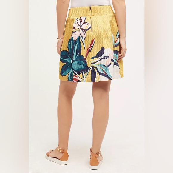 MAEVE by ANTHROPOLOGIE NWOT Tropicale Skirt in Yellow - Picture 2 of 9